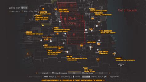 The Division Pve Boss Locations By R4nd0mh3r02k On Deviantart