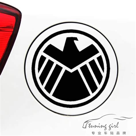 Car Stickers SHIELD Avengers Creative Decals For Fuel Tank Cap Vinyls