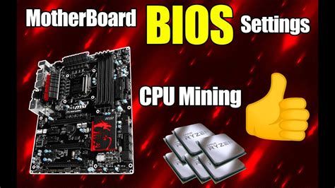 Motherboard Bios Settings Crypto Mining Youtube