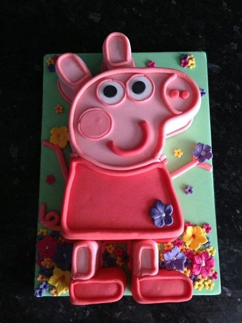 Pepper Pig Decorated Cake By Charmaine Cameron Cakesdecor