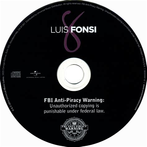 Car Tula Cd De Luis Fonsi Portada