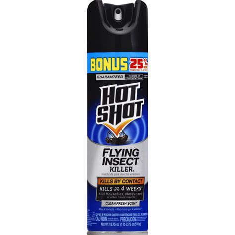 Hot Shot Flying Insect Killer Clean Fresh Scent 18 75 Oz Instacart