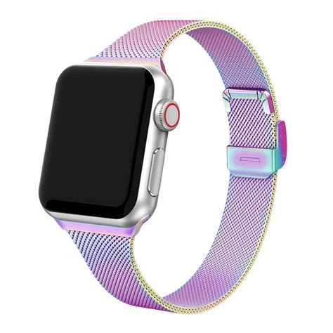 Premium Thin Stainless Steel Mesh Band For Apple Watch Series 7 41mm 4 – Pinnacle Luxuries