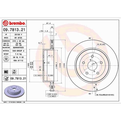 Brembo Wrx Sti Gdb E Pcd Ra R