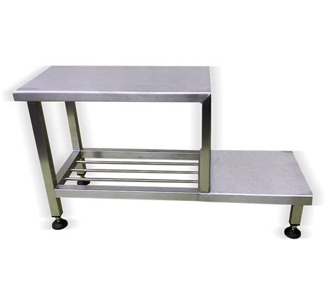 Split Level Step Over Bench Clean Room Equipment Ltd