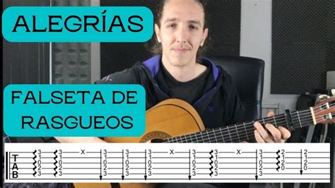 ALEGRÍAS para PRINCIPIANTES FALSETA de RASGUEOS PARA GUITARRA FLAMENCA