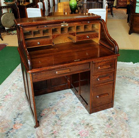 Edwardian Oak Roll Top Desk Antiques Atlas