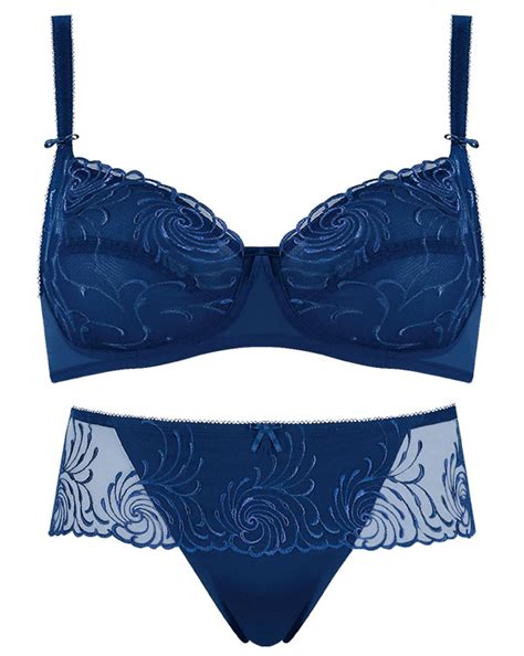 Brilhos Da Moda Lingerie Azul