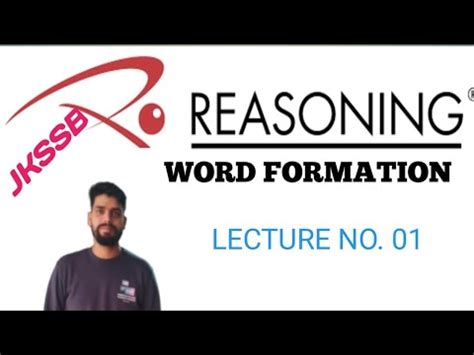 Reasoning Word Formation Jkssb Ssc Lecture No Youtube