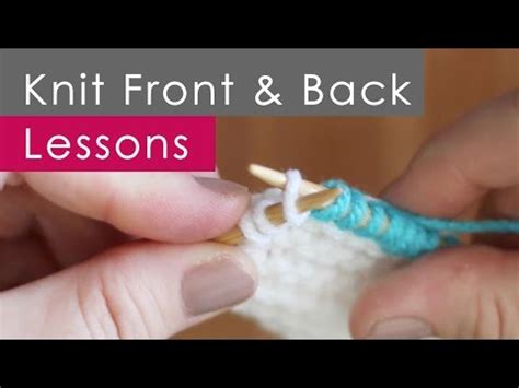 4 Steps To KFB Knit Front And Back For Beginners YouTube