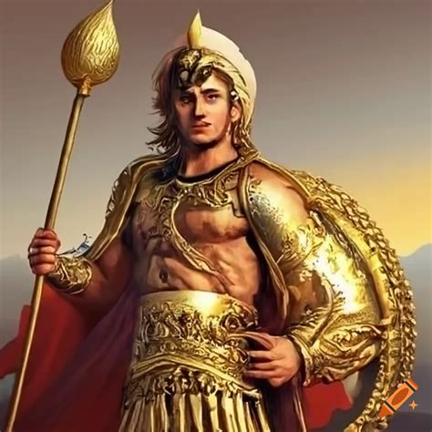 Depiction Of Alexander The Great As Dhul Qarnayn On Craiyon