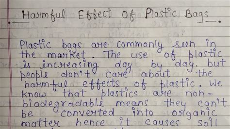 Harmful Effects Of Plastic Bags How Plastic Is Harmful Essay How