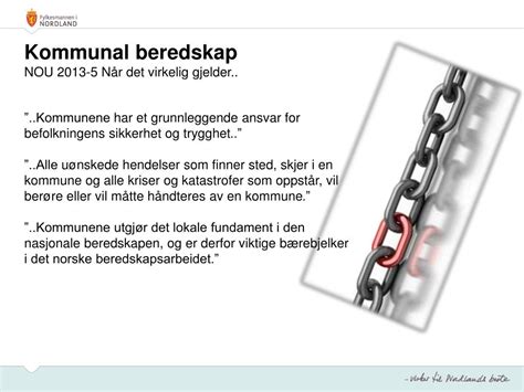 PPT KOMMUNEN EN AKTØR I GRUNNBEREDSKAPEN PowerPoint Presentation