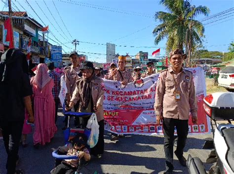 Karnaval HUT Ke 78 RI PPK Ajangale Ajak Warga Gunakan Hak Pilihnya Di