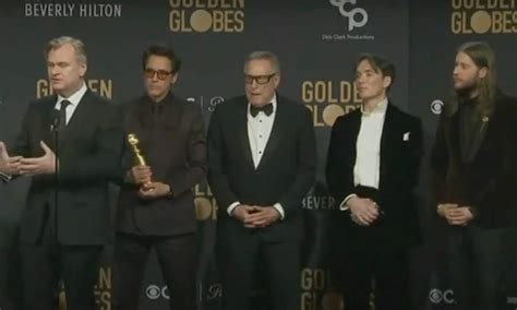 “oppenheimer” Y Cillian Murphy Arrasan En Los Golden Globes 2024