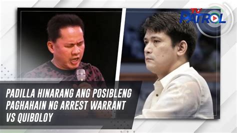 Padilla Hinarang Ang Posibleng Paghahain Ng Arrest Warrant Vs Quiboloy