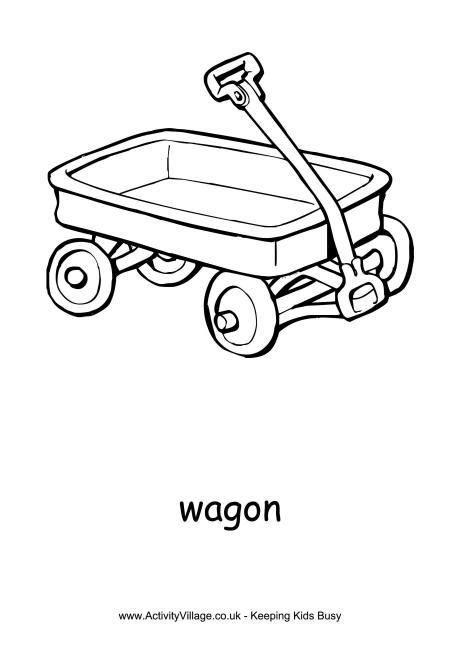 Kids Wagon Drawing