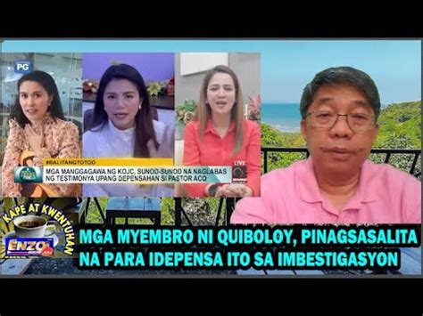 Mga Myembro Ni Quiboloy Pinagsasalita Na Para Idepensa Ito Sa