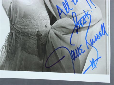 Actress Sex Symbol Jane Russell Autograph X Photo