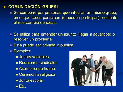 Ejemplos De Comunicacion Grupal