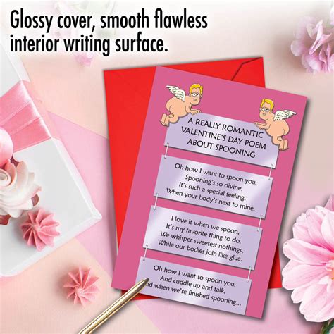 Funny Valentine S Day Paper Card With 5 X 7 W Envelope 1 Card Spooning Poem Ebay