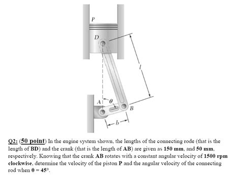 SOLVED Q2 0 Points In The Engine System Shown The Lengths Of The