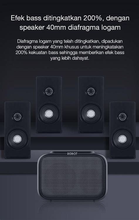 Jual Speaker Bluetooth Robot Rb Bluetooth Tws Hi Fi Sound