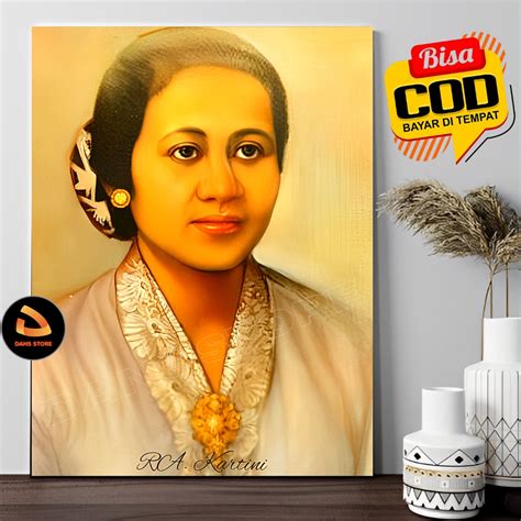 Jual Poster Lukisan Ra Kartini Pahlawan Nasional Hiasan Dinding Papan