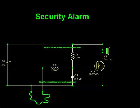 Bike Security Alarm System Circuit Diagram