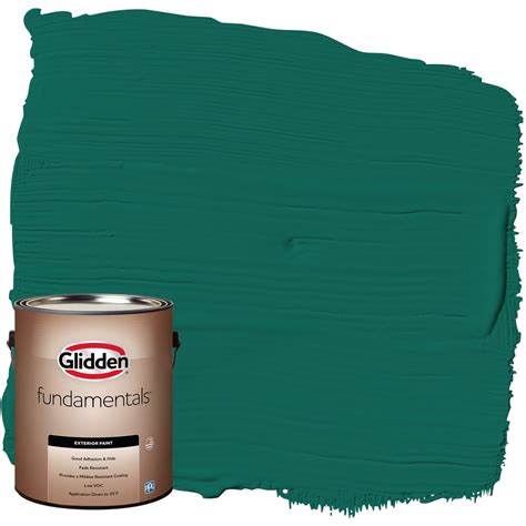 Glidden Fundamentals Exterior Paint Deep Veridian Green Flat 1