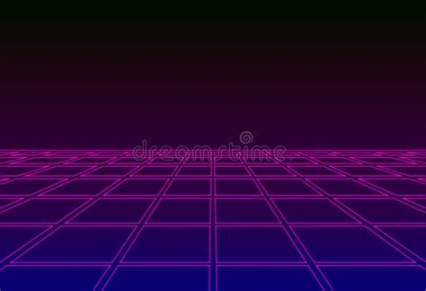 Plano De Fundo Retro Noturno Abstrato Dos Anos 80 Estilo De Brilho