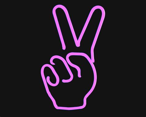 Neon Peace Wallpapers Top Free Neon Peace Backgrounds Wallpaperaccess