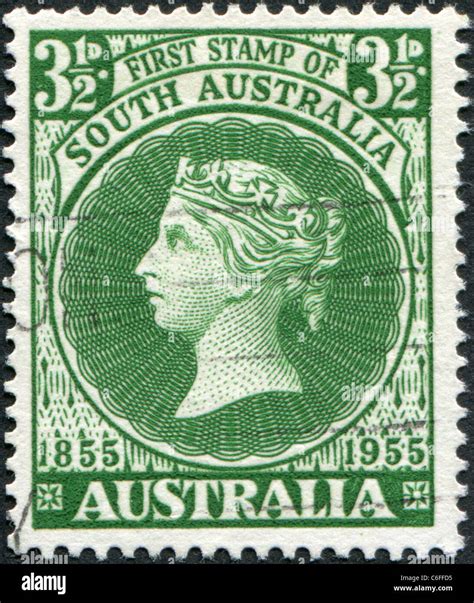 Australia 1955 A Stamp Printed In Australia The First Postage Stamp