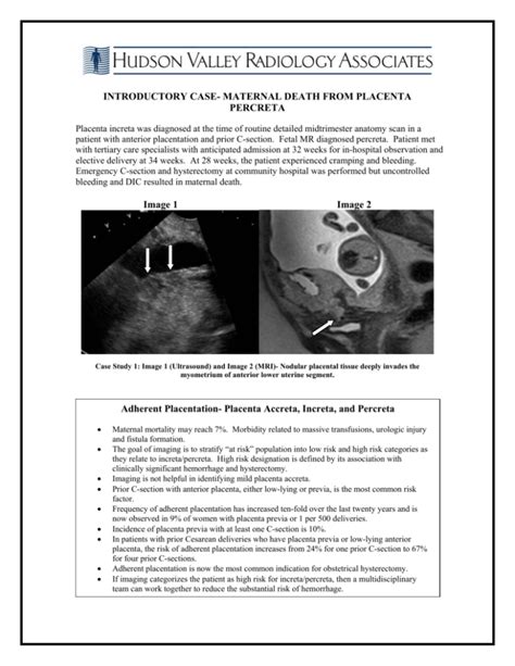 Evidence Based Diagnosis Of Placenta Increta Percreta