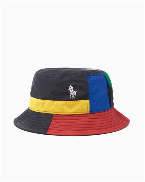 Polo Ralph Lauren Ripstop Loft Unisex Reversible Bucket Hat Multi