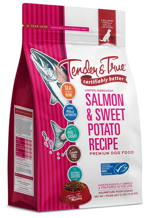 Tender And True Salmon And Sweet Potato Recipe Dry Dog Food 23 Lb Bag