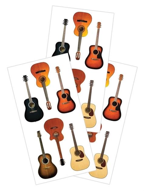 Guitar Stickers From The Music Stand