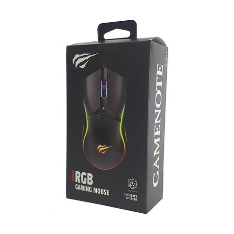 Mouse Gamer Havit MS1026 6400 DPI 7 Botões RGB Preto The Kase Store