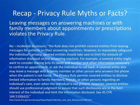 Ppt Hipaa Rcm Myths Facts And Pitfalls Powerpoint Presentation