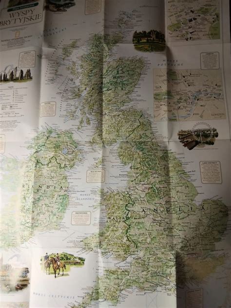 WYSPY BRYTYJSKIE Mapa National Geographic 2000 R 12691469833