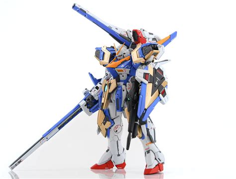 Yahooオークション Mg V2アサルトバスターガンダム 改修塗装完成品