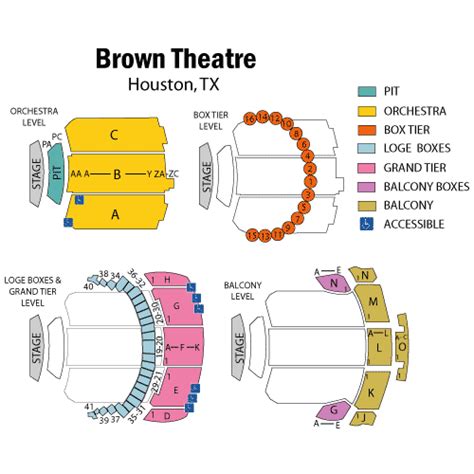 Wortham Center Houston Texas Seating Chart