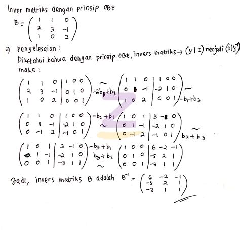 Detail Contoh Invers Matriks 3x3 Koleksi Nomer 10