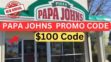 Papa Johns Promo Code For Existing User Papa Johns Coupon Code