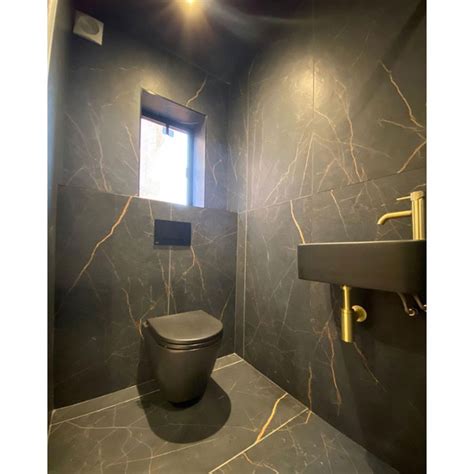 Epoque Black Gold Marble Effect Tile X