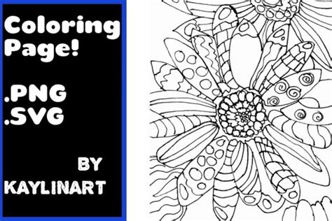 Coloring Page  Svg Png Adult Coloring Graphic By Green Cow Land · Creative Fabrica