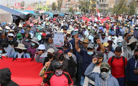 Protestas en Perú Paro nacional del 4 de enero Arequipa así se