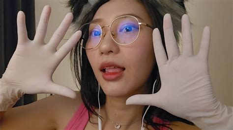 Asmr Latex Gloves Xs Size Relax Mouth Sounds [ No Talking ] 🤍💋 Rainie