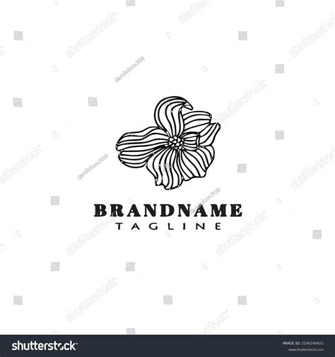 Dogwood Logo Cartoon Icon Design Template Stock Vector (Royalty Free ...