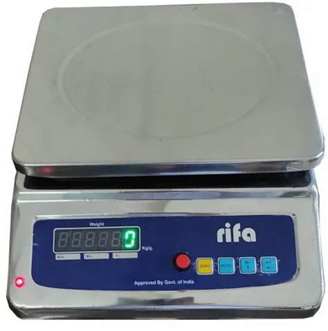 Rifa Stainless Steel Table Top Electronic Weighing Scale Capacity